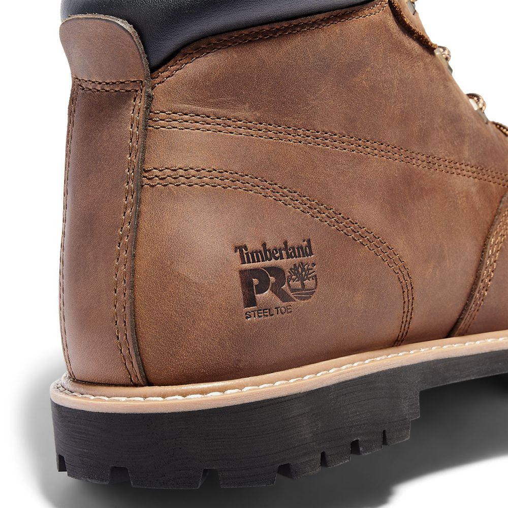 Timberland Mens Work Boots PRO® Gritstone Steel Toe - Brown - India PA1829360